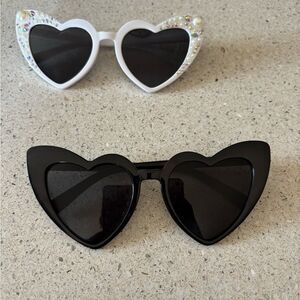 Heart-Shaped Novelty Sunglasses, bride and groom photo prop